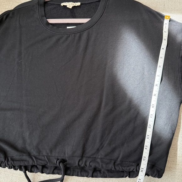 🖤 EXPRESS Modal Super Soft Tie-Hem Pullover Sweatshirt - Picture 7 of 9
